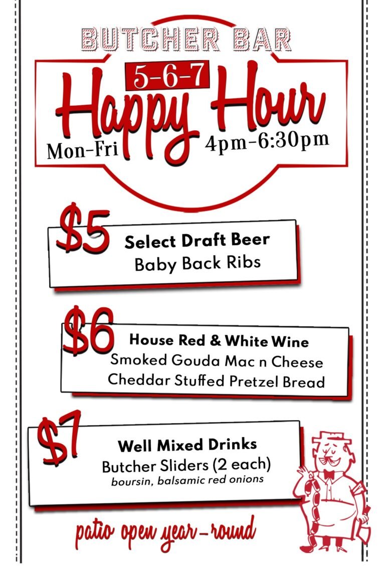 Butcher Bar Happy Hour: Unwind and Indulge in Delicious Deals
