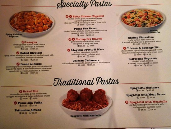 Buca Di Beppo Menu