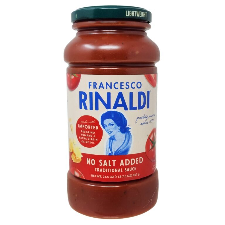 Francesco Rinaldi Pasta Sauce No Salt Added Original Recipe: Flavorful & Healthy