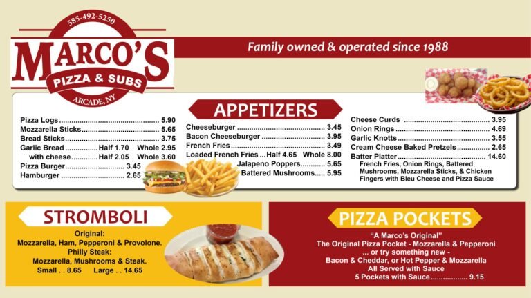 Marcos Pizza Menu: Discover Delicious Options for Every Taste