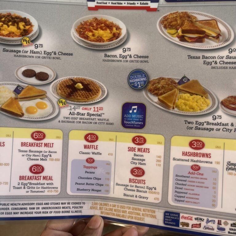 Waffle House Menu: Discover Delicious Breakfast & More