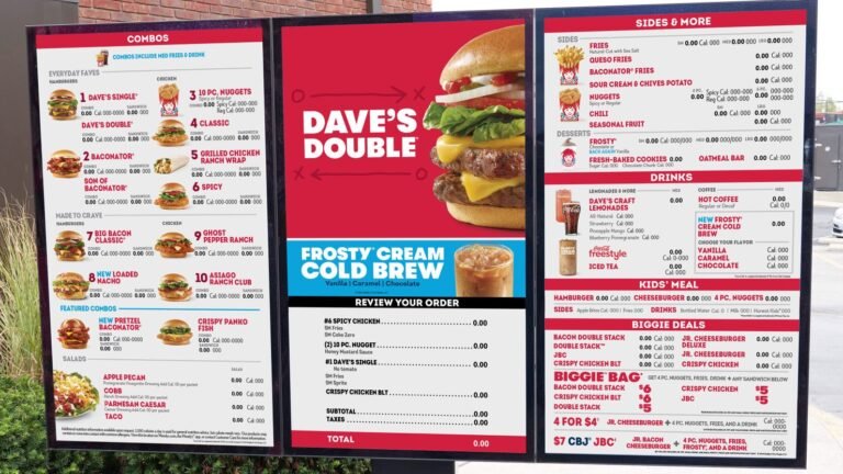 Wendys Menu: Discover Delicious Options for Every Craving